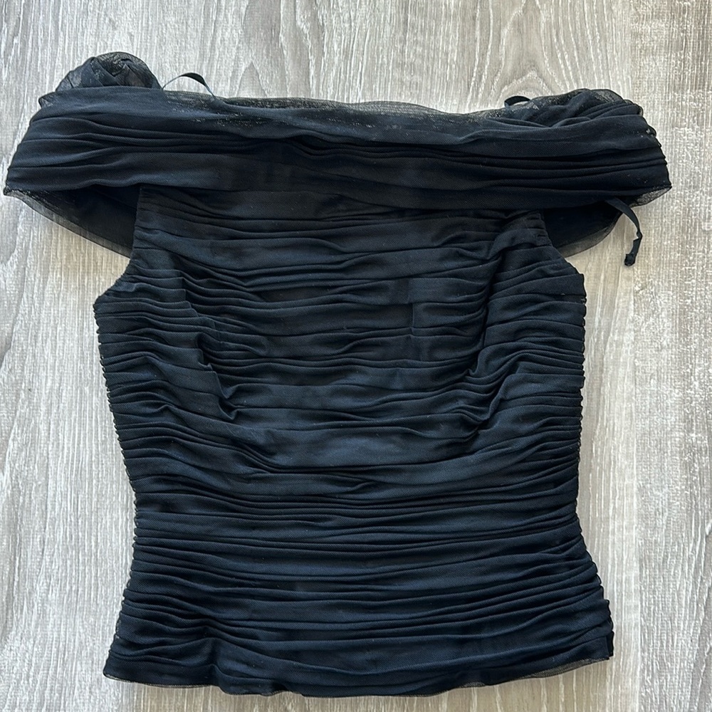 Black ruched Top
